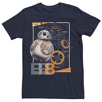 Men's Star Wars BB-8 Astromech Schematic Graphic Tee