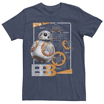 Men's Star Wars BB-8 Astromech Schematic Graphic Tee