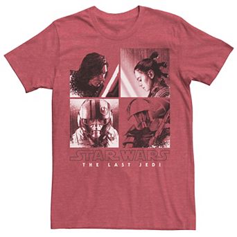 Men's Star Wars Last Jedi Kylo Rey Poe Praetorian Square Up Tee