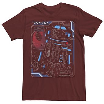 Men's Star Wars Last Jedi R2-D2 Astromech Droid Breakdown Tee