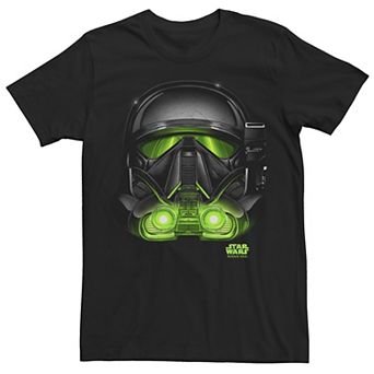 Men's Star Wars Rogue One Death Trooper Big Face Halloween Tee