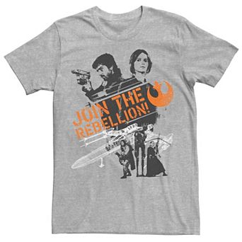 Men's Star Wars Rogue One Join The Rebellion Poster Tee