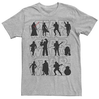 Men's Star Wars Word Stack Silhouette Tee