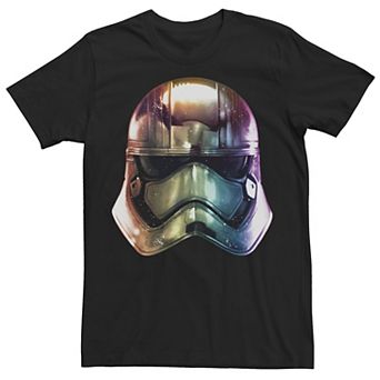 Men's Star Wars The Force Awakens Captain Phasma Gradient Helmet Graphic Tee