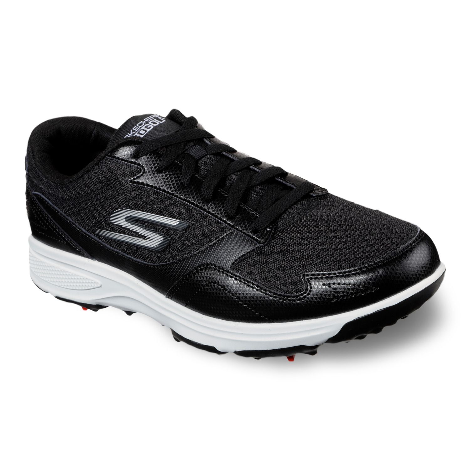 all black skechers mens