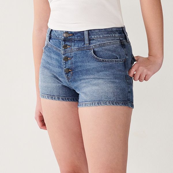 Kohls womens jean sales shorts