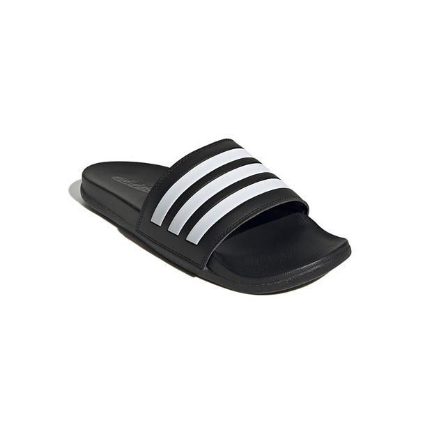 White adidas cheap adilette slides