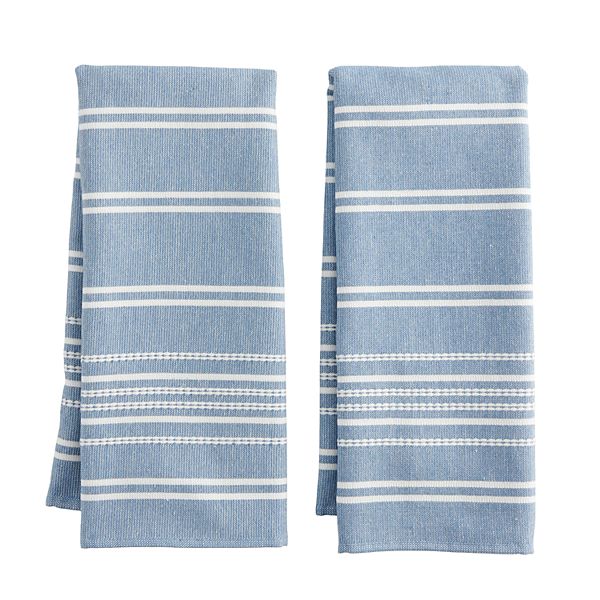 Liz Claiborne New York Diamond Dobby Set of 4 Kitchen Towels 