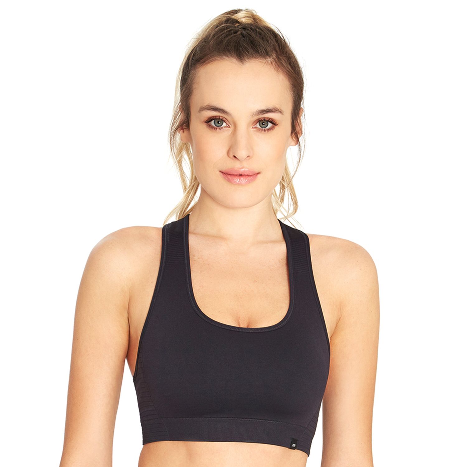 danskin now women's keyhole seamless sports bra