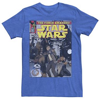Men's Star Wars The Force Awakens Comic Book Cover Tee