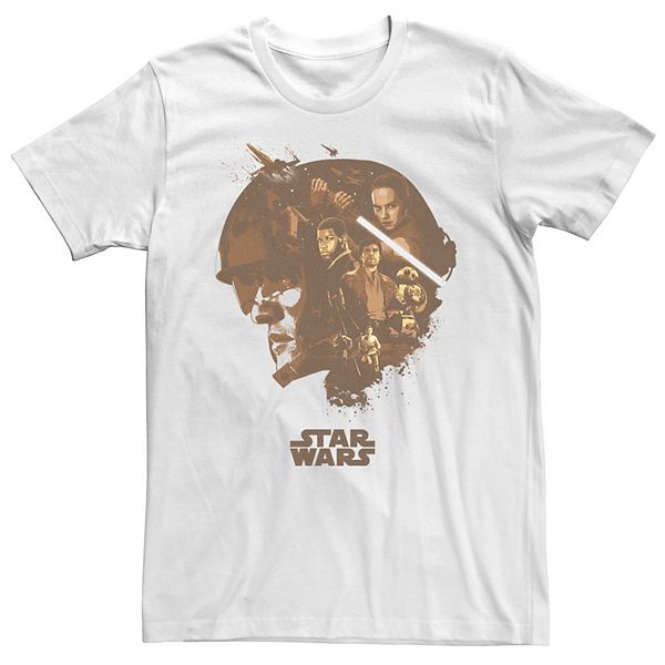 Men's Star Wars Character Collage Helmet Fill Tee