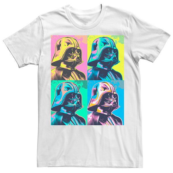 Men's Star Wars Darth Vader Colorful Portrait Panel Box Tee