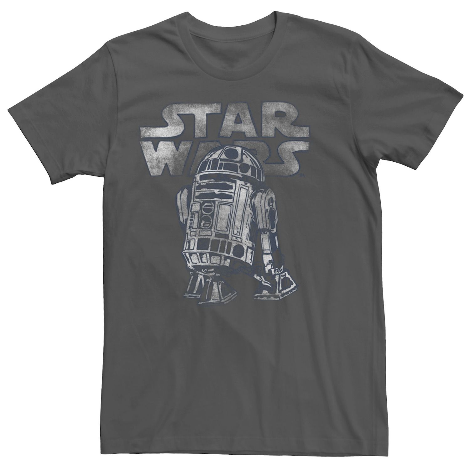 T-shirt Vintage Star Wars R2-D2 Rouge Années 80 - Taille 2XL - Coton - Occasion Très Bon état