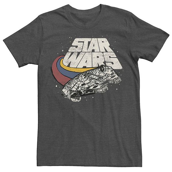 Men's Star Wars Millennium Falcon Three Stripes Tee