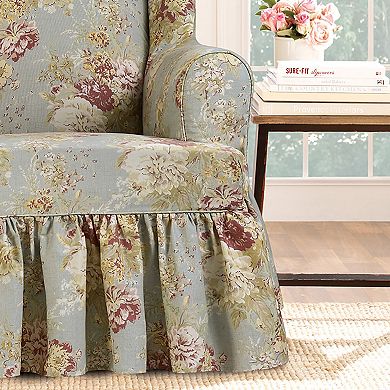SureFit Home Decor Ballad Bouquet Wing Chair Slipcover