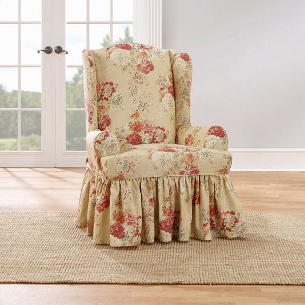 Wing recliner online slipcover