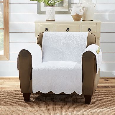 Quilted Furniture Covers With Scalloped Edges - Designer Review & Photo