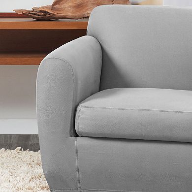 SureFit Home Decor Ultimate Stretch Leather Chair Cushion Cover