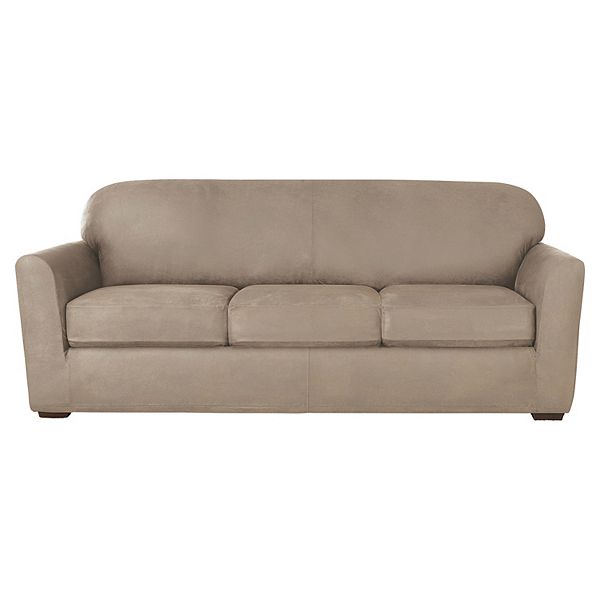 SureFit Home Decor Ultimate Stretch Leather Chair Cushion Cover