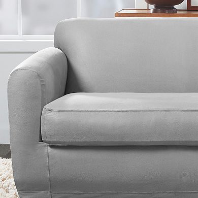SureFit Home Decor Ultimate Stretch Leather Sofa Cushion Cover