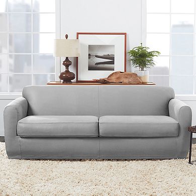SureFit Home Decor Ultimate Stretch Leather Sofa Cushion Cover