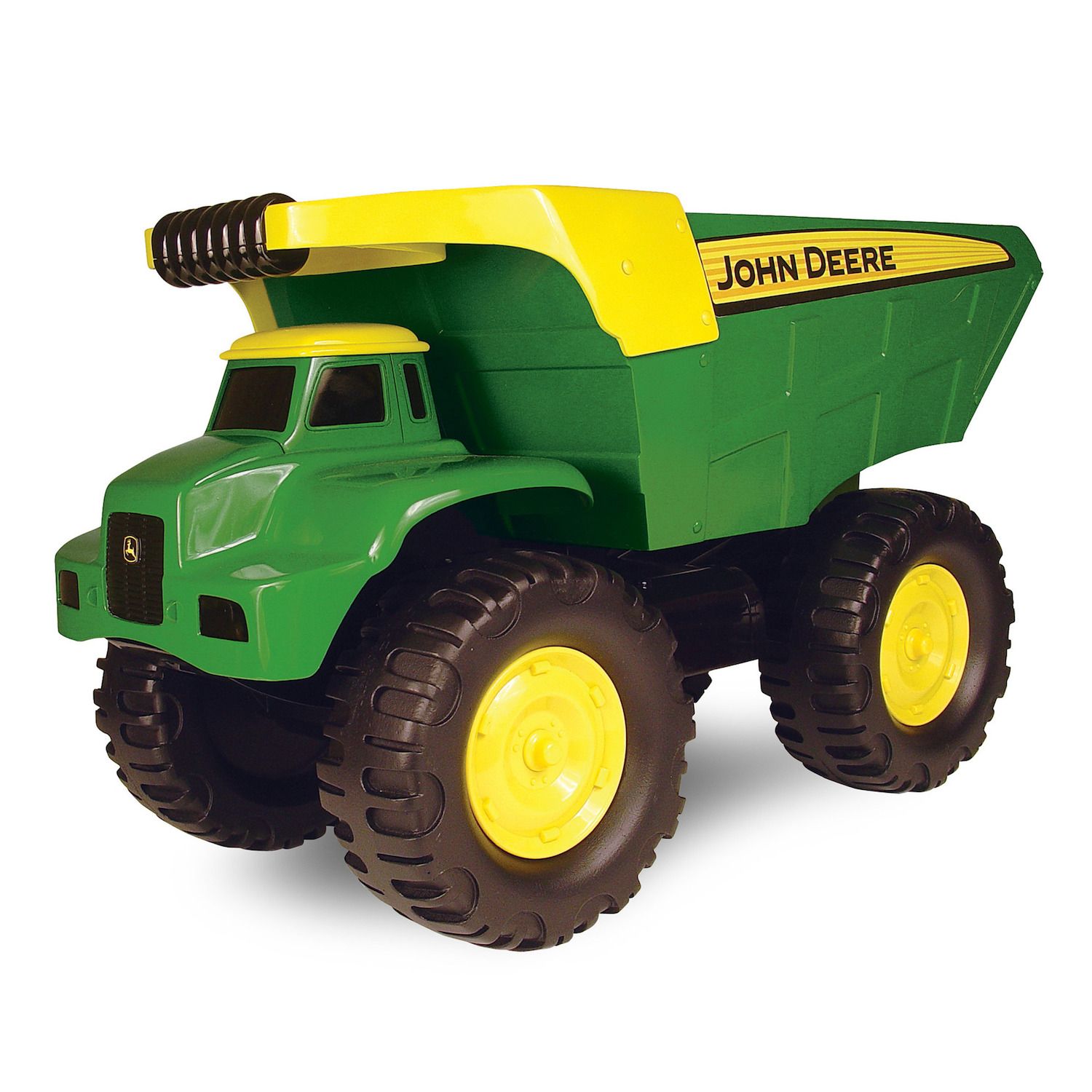 john deere big scoop dump truck and excavator