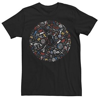 Men's Star Wars Circle Collage Symbols Tee