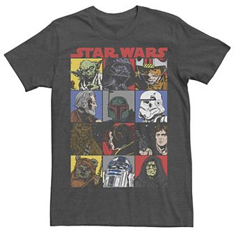Men's Star Wars Comic Strip Cartoon Group Tee