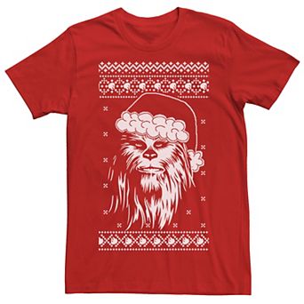 Men's Star Wars Chewbacca Ugly Christmas Sweater Tee