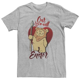 Men's Star Wars Ewok Love Will Endor Valentine's Tee