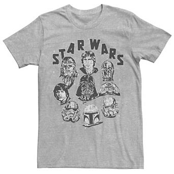 Men's Star Wars Floating Head Circle Tee