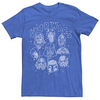 Men's Star Wars Floating Head Circle Tee