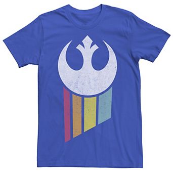 Men's Star Wars Rebel Rainbow Logo Tee