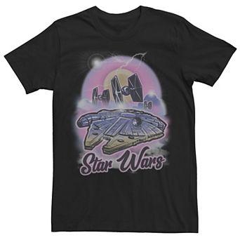 Men's Star Wars Airbrushed Falcon Poster Tee