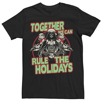 Men's Star Wars Together We Can Rule The Holidays Christmas Tee