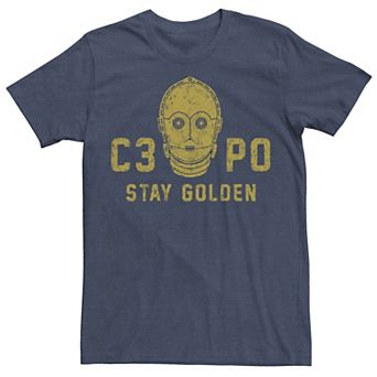 Men's Star Wars C-3PO Stay Golden Stay Tee
