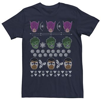 Men's Marvel Avengers Classic Retro Ugly Christmas Tee