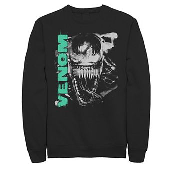 Men's Marvel Venom White Splattered Epic Face Painted Fleece
