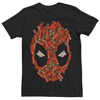 Men's Marvel Deadpool Shell Cases Face Tee