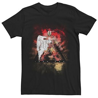 Men's Marvel Iron Man In Space Celestial Contact Fusion Rift Tee