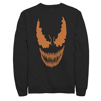 Men's Marvel Venom Orange Pumpkin Cut-Out Fleece