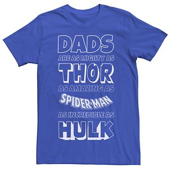 Men's Marvel Avengers Dad Traits Graphic Tee