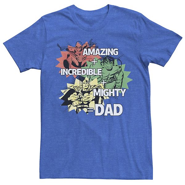Men's Marvel Avengers Father's Day Dad Qualities Tee