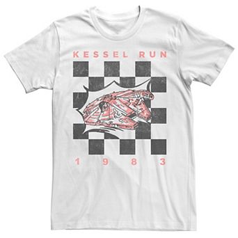Men's Star Wars Retro Checkered Kessel Run 1983 Tee