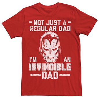 Men's Marvel Iron Man "Invincible Dad" Graphic Tee