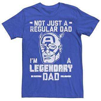 Men's Marvel Captain America Father's Day Regular Tee