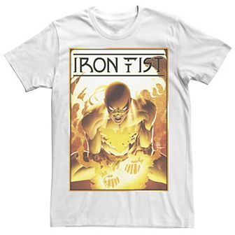 Men's Marvel Iron Fist Flames Tee