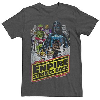 Men's Star Wars The Empire Strikes Back Cartoon Poster Tee