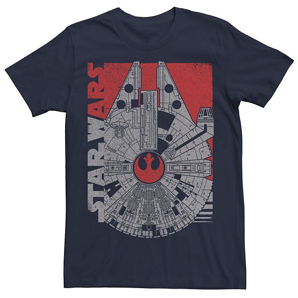 Men's Star Wars Millennium Falcon Rebel Logo Tee