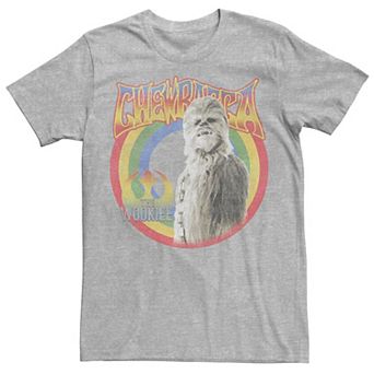 Men's Star Wars Retro Rainbow Chewbacca The Wookiee Tee
